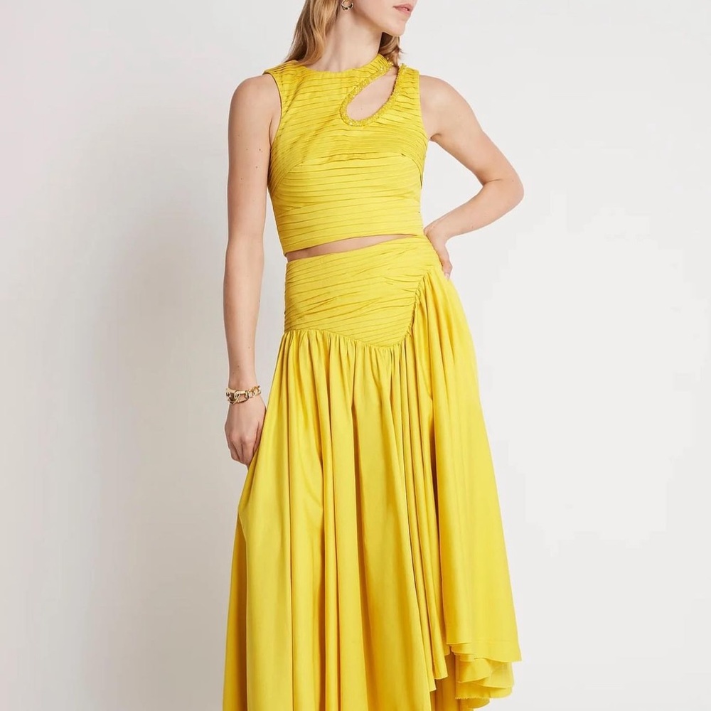 Aje Yellow Skirt Set
